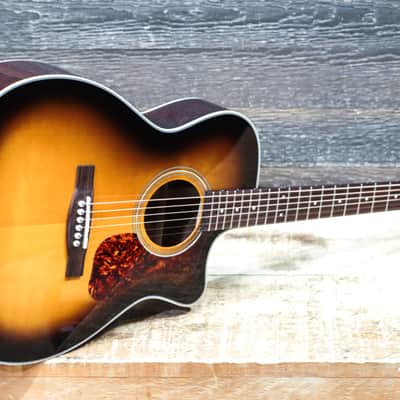 Guild OM-140CE Antique Burst Spruce Top Orchestra Cutaway Acoustic Electric Guitar image 12