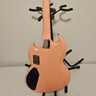 ESP ESP×BanG Dream! Collaboration Poppin'Party Series 牛込りみ Model VIPER BASS Rimi II 2021 - Rimi Pink w/Flip Flap Blue image 4