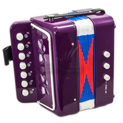 SKY Accordion Purple Color 7 Button 2 Bass Kid Music Instrument High Quality Easy to Play image 2