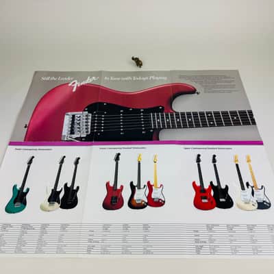 Fender "Still the Leader" Contemporary Foldout Poster 1985 image 5