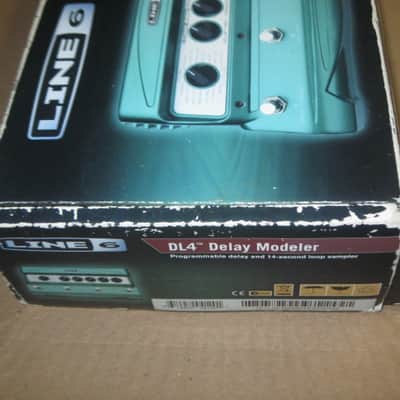 used with wear Line 6 EMPTY Cardboard Box for DL4 Delay Modeler + original Pilot's Handbook, sheet w/ 4 very small black stickers, & styrofoam battery holder (NO: pedal / batteries) mid 2000s - mid 2010s (not for MkII ver) image 13