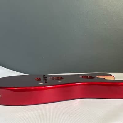 2008 Charvel USA San Dimas 2H Metallic Red Telecaster Style Guitar Body Floyd Ready image 20
