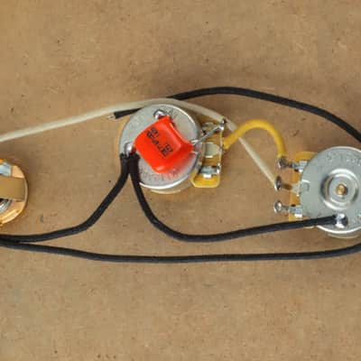 Precision Made Precision Bass Harness & Knobs-CTS Orange Drop Switchcraft image 1