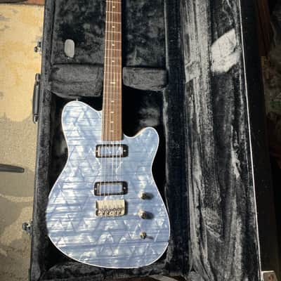 Rhoney Vireo 2010s Sky Blue Pearloid drum wrap top mastery bridge image 15