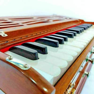 Handmade Bombay Harmonium Chudidaar Style8 Stopper Bellow 39 Key Two Reed Bass Male image 2