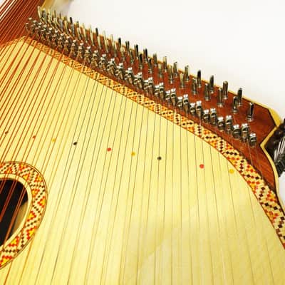 New Traditional Folk Bandura Prima Lviv Chromatic 63 String Musical Instrument made in Ukraine Wonderful Sound! image 5