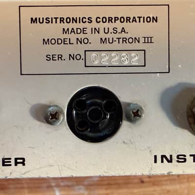 Restored Early 1973 Mu-Tron III Envelope Filter with 3-Prong Bi-Polar 9v Adapter image 3