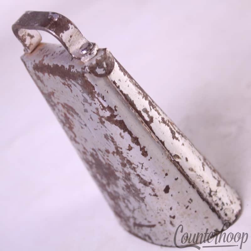 *Rogers Steel Cowbell 4" Cow Bell USA Latin Percussion Effects Vintage 50s-60s* image 1