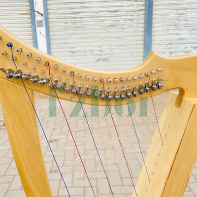 22 String Fullsicle Lightweight Celtic Lever Harp Handmade Folk Instruments image 3