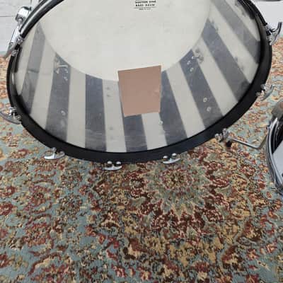 1970s Ludwig Vistalite Pro Beat 6pc Shell Pack 13/14/16/18/24" w/ Matching 5x14" Snare Drum - Pattern (F) Black/White image 7