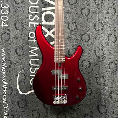 Yamaha 4 String TRBX174 Bass Guitar, Right Handed, Red Metallic image 3