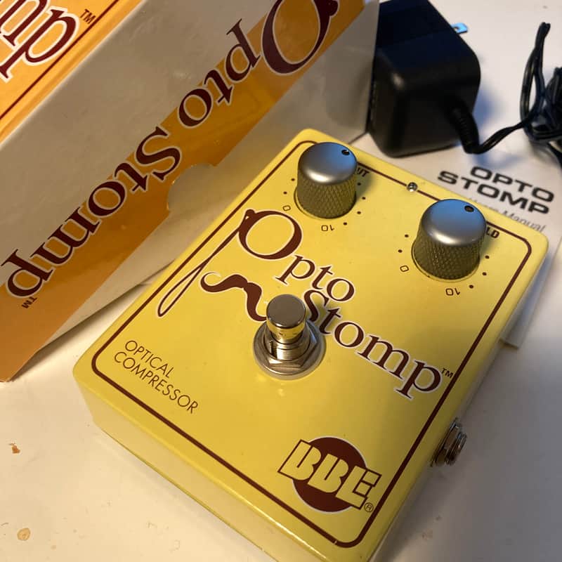 ギター BBE OPTO STOMP OPTICAL COMPRESSOR BBE Opto Stomp Optical Guitar/Bass Compressor with power supply