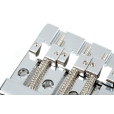 Fender HiMass 4-String Bass Bridge Assembly With Zinc Saddles Chrome image 2