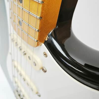 Fender Japan Stratocaster ST57-115 Black 1980's Electric Guitar Made in Japan, V4321 image 7