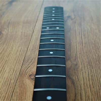 Telecaster Compatible Rosewood and Maple Neck 22 Fret Jumbo Satin image 11