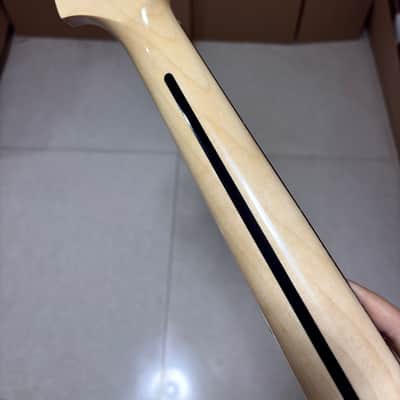 AAAA 6 String Rosewood Fretless Natural wood color Maple Electric guitar neck image 5
