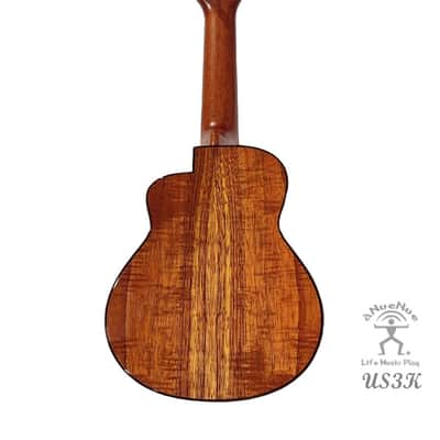 aNueNue Koa Bird US3K full Solid 4AAAA grade Hawaiian Koa Soprano ukulele image 4
