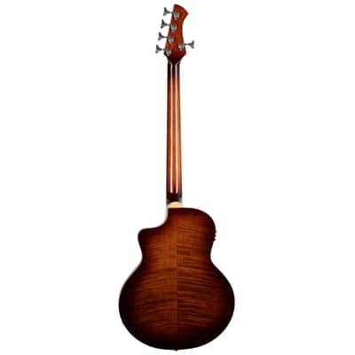 Ortega KTSM2-5 Signature Series Ken Taylor Solid Spruce Top Nato Neck Cutaway 5-String Acoustic-Electric Bass Guitar w/Gig Bag image 5