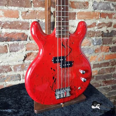 Lotus / Aria Pro II / Matsumoku MIJ Neck-Thru Double Cut Electric Bass  (1970s, Custom Poly Dip) image 23