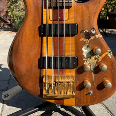 Tobias Signature 5 String CUSTOM (mid-90's) Woods and Mother of Pearl image 2