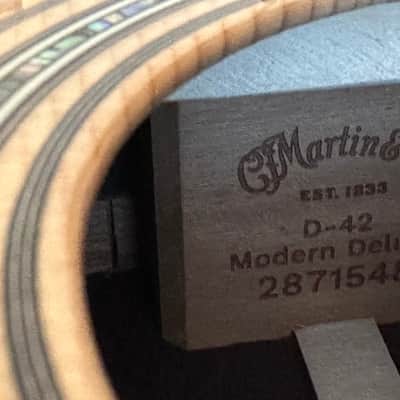 Martin ‘24 D-42 Modern Deluxe - VTS Sitka/EIR Exc Tone! image 6