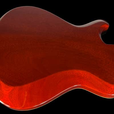 2025 Knaggs Chena A Hollowbody Archtop w Humbucker and Piezo ~ Dark Cherry Burst Gloss image 3