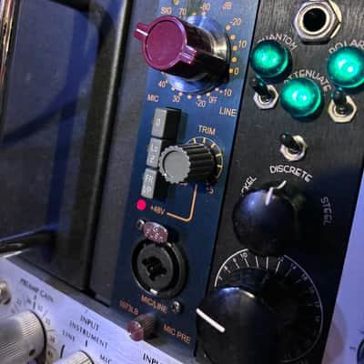 AMS Neve 1073LB 500 Series Mic Preamp Module 2010s - Blue image 1