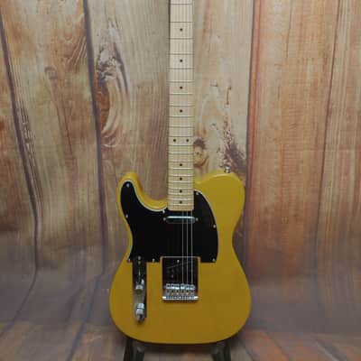 Squier Affinity Telecaster Left-Handed with String-Through Bridge 2021 - Present - Butterscotch Blonde image 1