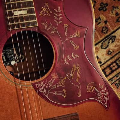1976 Gibson Hummingbird Cherry Sunburst w/ OHSC | LR Baggs Dual Source, Medium Aged Naturally image 9