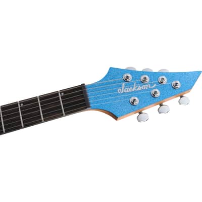 Jackson Pro Plus Series Signature Misha Mansoor Juggernaut HT6 Blue Sparkle - Electric Guitar image 5