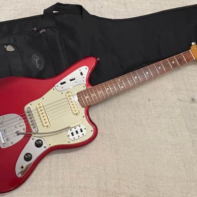 2017 Fender Classic Player Jaguar Special Candy Apple Red + Deluxe Gig Bag image 2