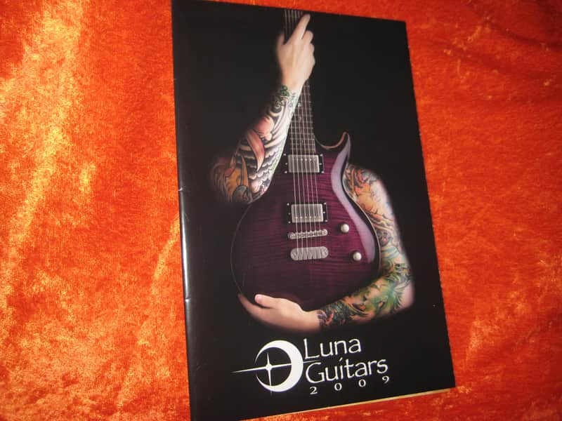 Luna Guitar Catalog and Colorful Detailed Wall Poster from 2009 image 1