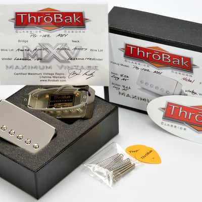 ThroBak PG-102 MXV P.A.F. Repro Set Brite Nickel image 2