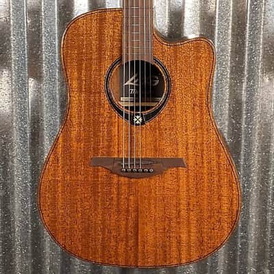 LAG Guitars T98DCE Natural Dreadnought Acoustic Electric Guitar #2194 image 1