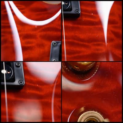 Immagine Jackson USA Custom Shop SLATQ-H MAH Archtop Soloist Quilted Maple Top Violin Brown 2005 w/OHSC - 13