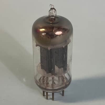 1950s RCA 12AU7 ECC82 Strong Vintage Long Black Plate D Getter Preamp Tube! T151 image 1