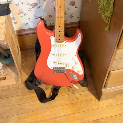 Fender American Vintage '57 Stratocaster 1990s - Fiesta Red image 13