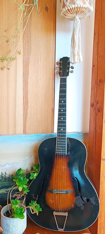 Vintage Archtop Jazz guitar J.B.Herclík ca. 1950 image 1