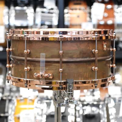 Ludwig 6.5x14" Copperphonic w/ Copper Hardware & Tube Lugs LC663TC image 8
