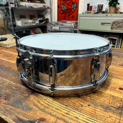 Slingerland 5x14" 8-Lug Chrome Over Steel Snare Drum image 5