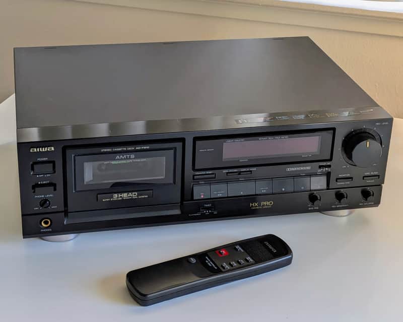 Aiwa AD-F810 3-Head Cassette Deck, Excellent Cosmetics, Intermittent Output Issue image 1