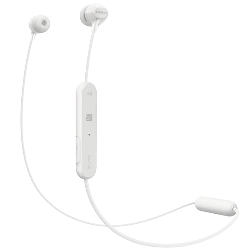 Sony WI-C300 Stamina Wireless In-Ear Headphones w/ Bluetooth - White (WIC300/W) image 1