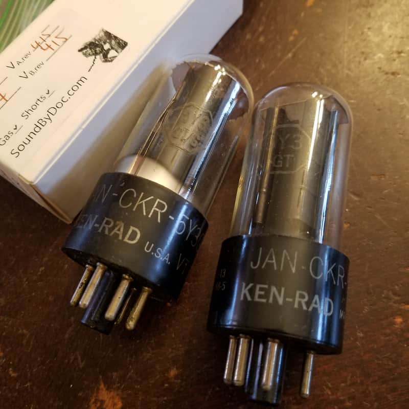 Ken-Rad ONE (1) military JAN-CKR-5Y3GT VT197-A rectifier tNOS AT1000 TESTED Vacuum Tube 5Y3 1941-1952 image 1