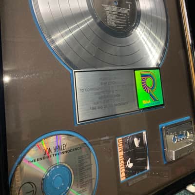 Stan Lynch Don Henley, RIAA, The End of Innocence, Multi-Platinum Record (#2) image 4