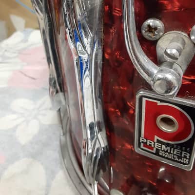 Premier Marching Snare 14x12" 1980s - Red image 3