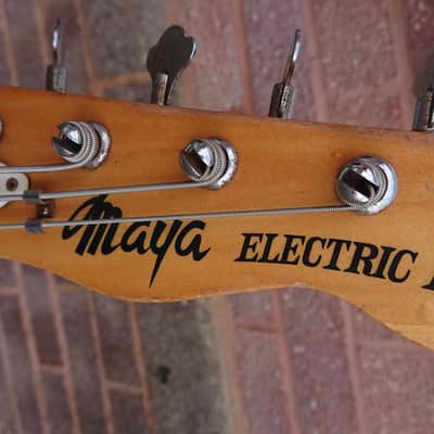 MAYA TL-14 Telecaster Bass Copy - 1970's Natural image 5
