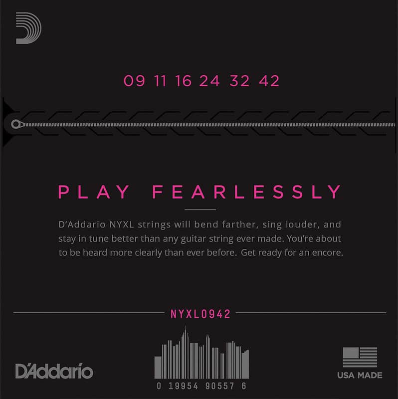 D'Addario NYXL0942 Nickel Wound Electric Guitar Strings, Super Light Gauge image 2