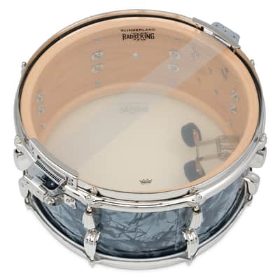 Slingerland Radio King 7x14" Single Ply Snare Drum SLFP0714SMK069 - Black Diamond Pearl image 6