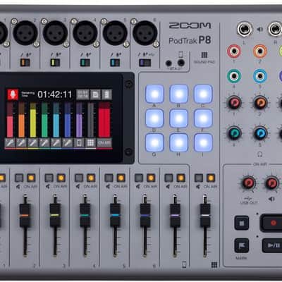 Zoom PodTrak P8 Podcasting Mixer and Recorder image 1