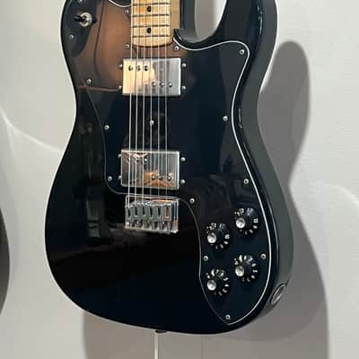 Vintage 1973 Fender Telecaster Deluxe w/Seth Lover(Early Gibson PAF Designer) CuNiFe Wide Range Humbuckers, Black/Ebony Finish~Fresh Pro Setup~w OHSC~NEW REDUCED PRICE! image 5